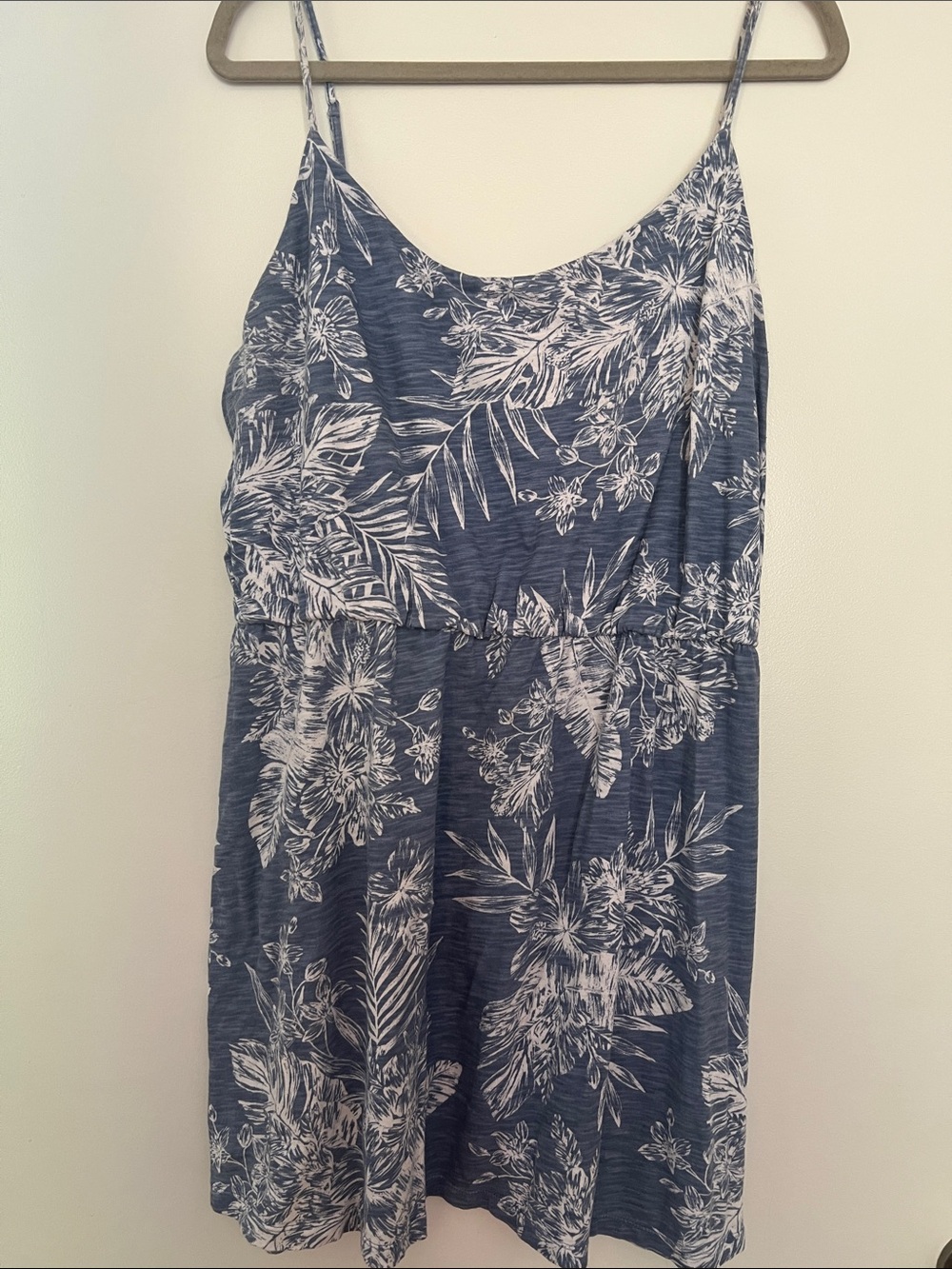 Old Navy Navy Blue Floral Mini Dress